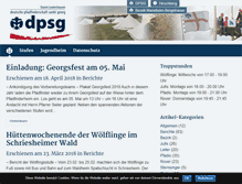 Tablet Screenshot of dpsg-leutershausen.de